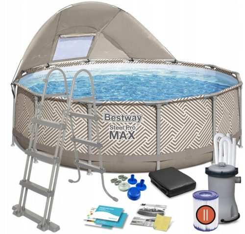  Bestway körkeretes medence 396 x 396 cm