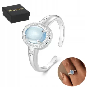    925 ezüst gyűrű akvamarin ezüst gyűrűk állítható ezüst