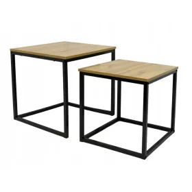    Kontrast SK101 négyzet alakú dohányzóasztal 50 x 50 x 50,5 cm natúr tölgy