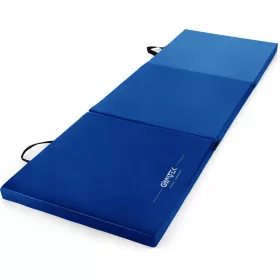    ÖSSZEHAJTHATÓ HÁROMSZERES GIMNASZTIKAI MATRAC GYAKORLÁSHOZ 180X60X5CM GYMTEK