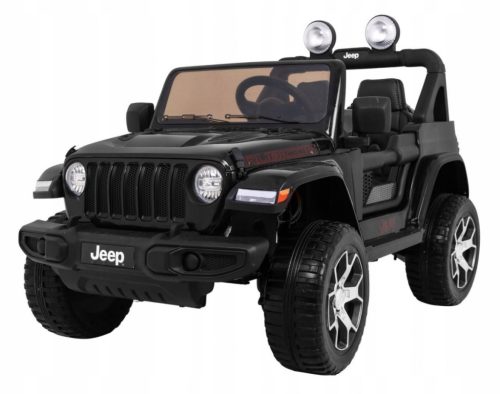  Jeep Wrangler Rubicon akkumulátoros gyerekeknek, fekete + távirányító + MP3 rádió