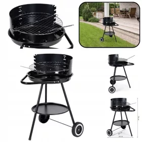  KERTI SZÉNGRILL KEREK ÁLLÍTHATÓ RÁCS