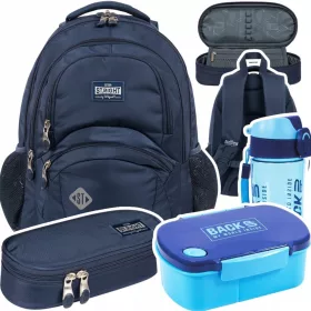    ST.RIGHT többrekeszes iskolai hátizsák Shades of Blue 26 l + 3 egyéb termék