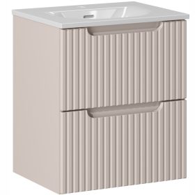    CASHMERE fürdőszobai szekrény MODEDŐVEL 50 cm-es függő, hornyolt fiókok