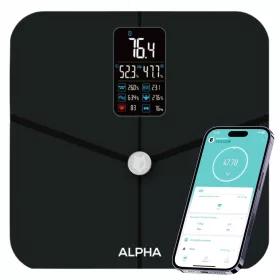    ELEKTRONIKUS ELEMZŐ FÜRDŐSZOBAI MÉRLEG ZSÍR MÉRÉS BMI SMART ALPHA