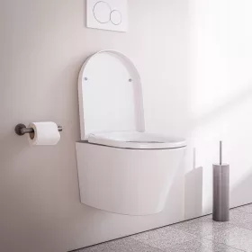    BERNSTEIN Perem nélküli fali WC, rövid - Soft Close ülőke