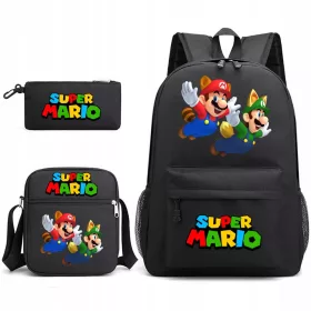    Super Mario Bros ISKOLA KÉSZLET HÁTIZSÁK TÁSKA TOLLATOK Nagyszerű ajándékok