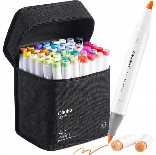  Ohuhu Y30-80400-24 marker 48 db, kétvégű ecset és tok