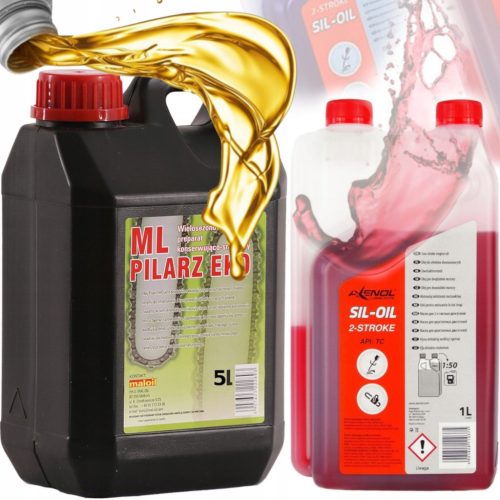  FŰRÉSZLÁNC-VEZETŐ KENŐOLAJ 5L + ÜZEMANYAG KEVERÉK OLAJ 1L