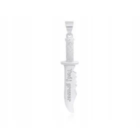  Ezüst férfi kés medál + gravírozott pr.925 medál