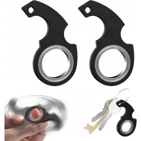  2db kulcstartó, fonó, fidget gyűrű, játék,