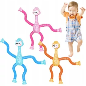    Csövek állatokkal | Teleszkópos tapadókorong Alpaca Toy 3
