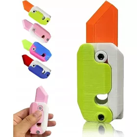    3D nyomtatott izegkés, vicces, sárgarépa, érzékszervi játék