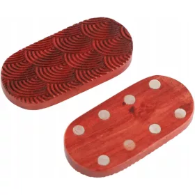    Piros szantálfa Push Fidget játékok, stresszoldó gravírozott