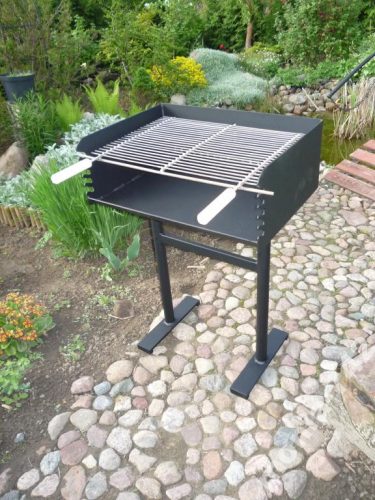 Faszén grill Ipari grill 42 x 59 cm