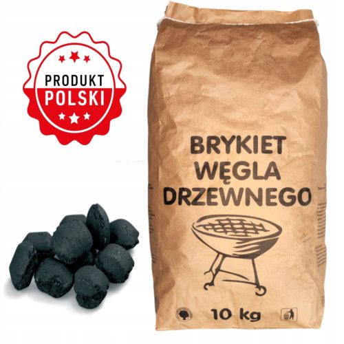  Faszén Brikett Ökológiai 10kg Gasztronómiai grillbriketthez