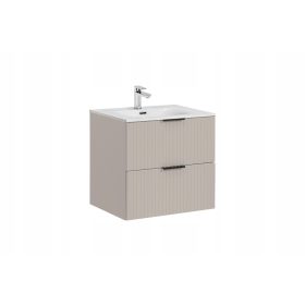  Fürdőszoba szekrény mosdóval 60 cm 2 fiókos