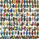  NINJAGO FIGURINES SZETT 48 DB BLOKK TARTOZÉKOK
