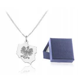    EAGLE NYAKKÉC LENGYELORSZÁG EMBLÉMÁJA GRAVING EZÜST PR. 925 NŐK