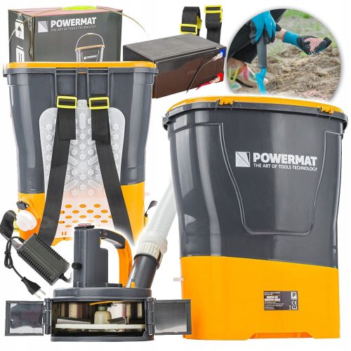  Akkumulátoros vetőgép Powermat PM-SAK-20T 20 l 300 cm