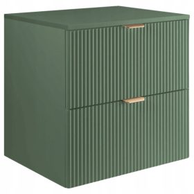    Zöld mosdószekrény 60 függő hornyolt tetejű palack zöld