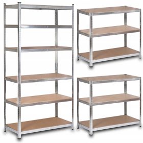    Humberg fém raktári polc 222 x 110 x 50 cm max 150 kg polconként