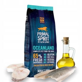    Száraztáp allergiás kutyáknak Primal Spirit Oceanland hal 12 kg