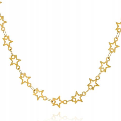  Star choker nyaklánc 316l-es aranyozott sebészeti acélból