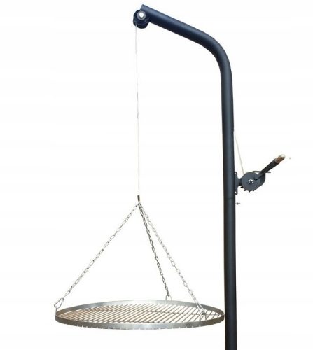  Kerti grill darukereten, rozsdamentes acél ráccsal 60 cm