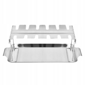    ACÉL GRILL ÁLLVÁNY GRILL KÉSZLET ÖSSZEHAJTHATÓ ÁLLVÁNY TÁLCA