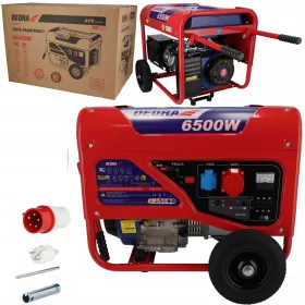  Hordozható háromfázisú generátor Dedra 6500 W benzin