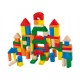  FA BLOKK KÉSZLET 80 DB PUZZLE OKTATÓVÁROS SZÍNES VÁR