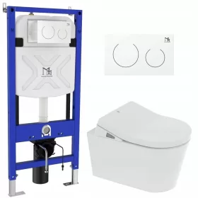    Major&Maker Topaz zuhany WC kerettel és Coral White gombbal