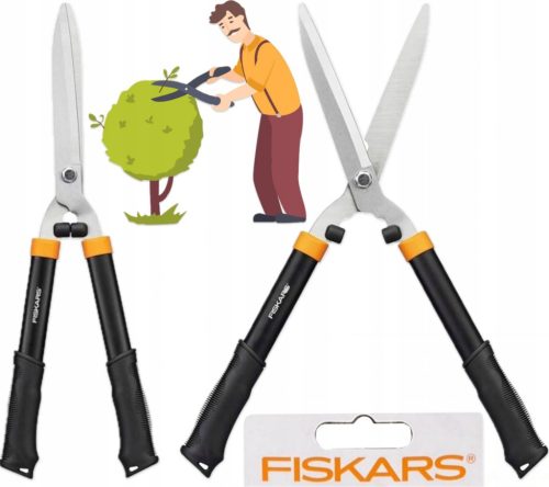  FISKARS OLLÓ SÖVÉNY cserjékhez OLDMAN fűolló EGYENES 55 cm