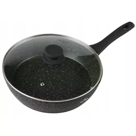    Hagyományos serpenyő Zilner Tall Marble Frying Serpeny Granite 24 cm márvány