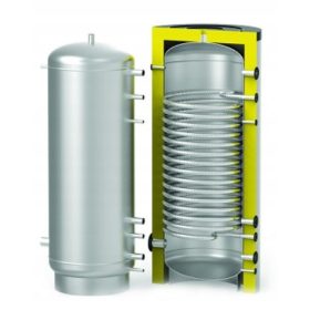  Puffertartály 200l-es melegvíz hőcserélővel