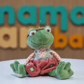    Plüss Baby Prince Frog piros nadrágban, 20 cm (Bukowski Design)
