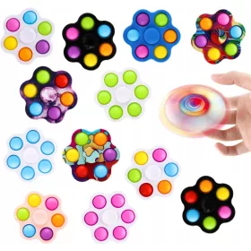    12 csomagos Fidget Spinner Magic Toy Spinning stresszoldó készlet
