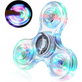    LED Fidget Spinner játék, ajándék gyerekeknek, izzó szenzoros