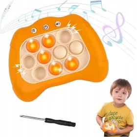    Push Bubble Fidget szenzoros játék, hangos oldal és halk oldal