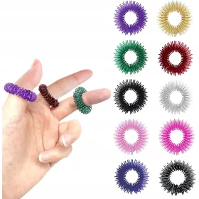    10db akupresszúrás gyűrű, fidget játék, trichotillománia,