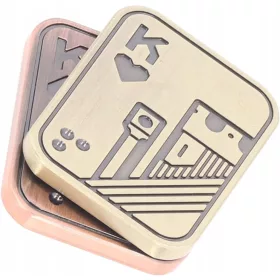    Fidget Slider Toy, Metal Poker Fidget Slider EDC Felnőtt Fidget játékok,