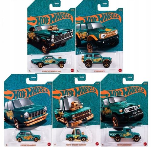  HOT WHEELS GYÖNGY ÉS KRÓM KÉSZLET 5 HOT WHEELS AUTÓBÓL