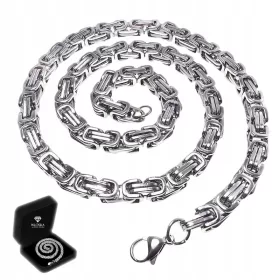    VASTAG LÁNC Ezüst férfi királyi láncos bizánci nyaklánc