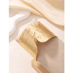    Arany karkötő, széles, vastag, szabálytalan, aszimmetrikus, zúzott