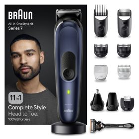    Braun All-In-One Series 7 MGK7440, 11 az 1-ben készlet szakállra, hajra, borotválkozásra és egyebekre