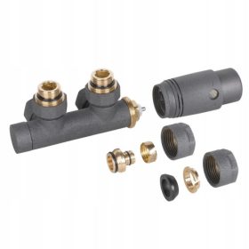    Invena Pro CZ-90-015 szögletes termosztát készlet, szürke