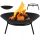  KERTI TŰZ PALERMO 60 CM TÁMBERTÜZES GRILLHEZ ÜZSÖS ACÉL FEKETE