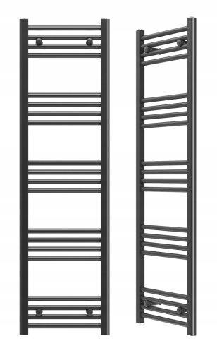  Elektromos fürdőszobai radiátor Granitan 464 W 400 x 1400 mm fekete