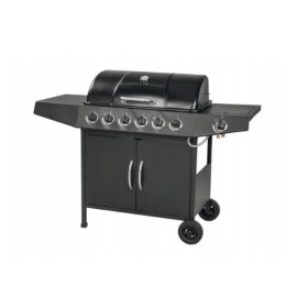   GRILL MEISTER Nagy gázgrill 6+1 7 égős 17,3kW + tömlő szűkítővel